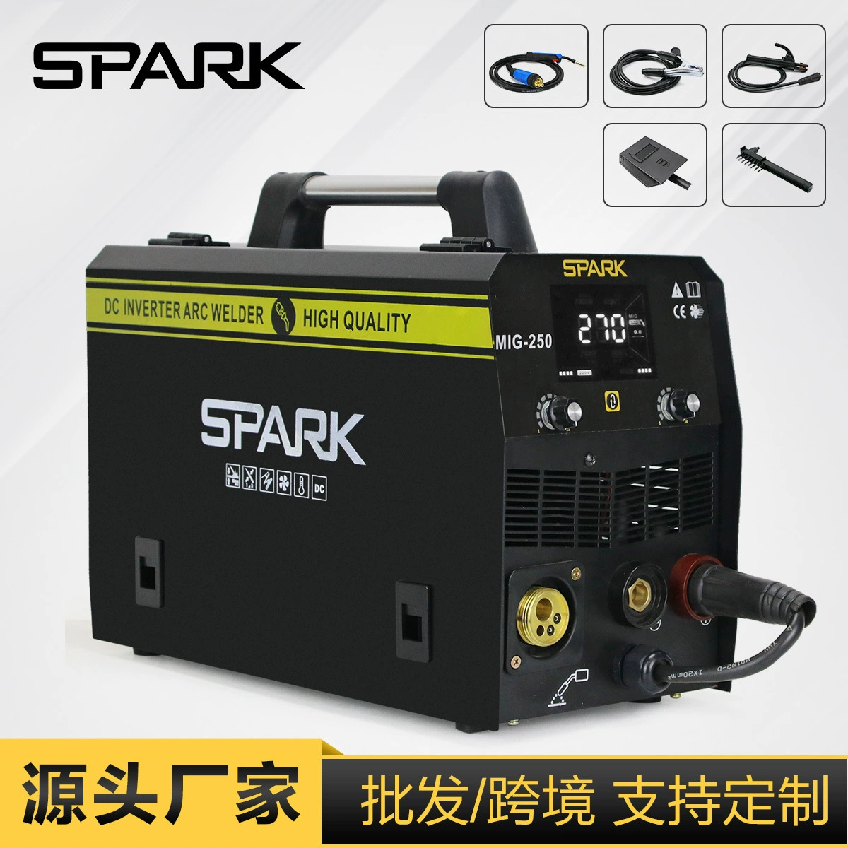 Трансграничный поисковый сварочный аппарат SPARK с газовой безвоздушной сваркой аргонодуговой сваркой многофункциональный цифровой сварочный аппарат