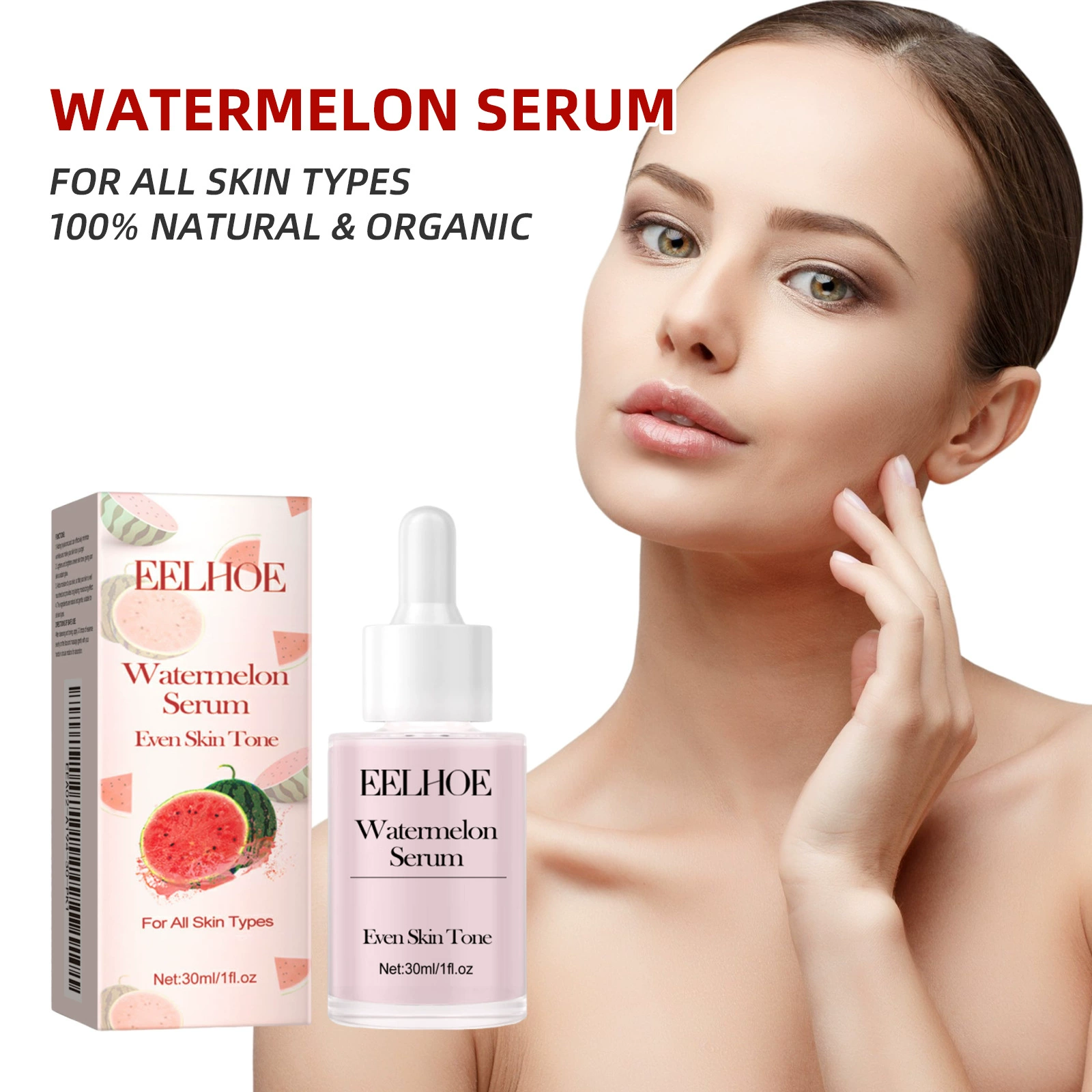 Увлажняющая жидкость EELHOE Watermelon, освежающее и гладкое повседневное применение, мягкое и комфортное средство ухода