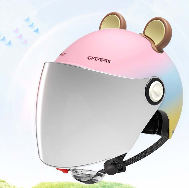 AD Electric Vehicle Helmet 3C Certified Men's and Women's Half Helmet Summer Sunscreen Battery Motorcycle Helmet Anti-UV