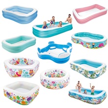 INTEX婴儿童充气游泳池家庭超大海洋球池加厚大号成人戏水池