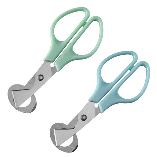 Home kitchen egg cutter stainless steel round mouth egg opener bird egg quail egg scissors kitchen egg cutter