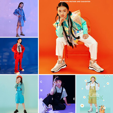 新款儿童摄影服装韩版影楼照相馆写真衣服大女孩拍照服饰时尚套装