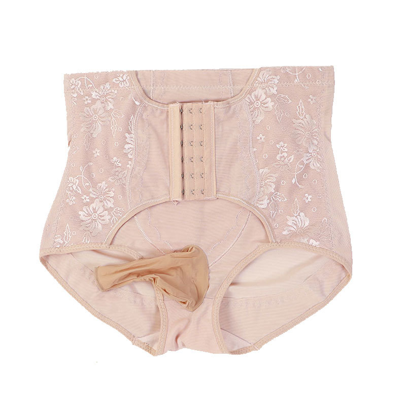 Pantalones de conformación del vientre hombres con JJ set cintura que forma la ropa interior sexy delgada cintura alta malla de encaje triángulo vientre que forma la ropa interior