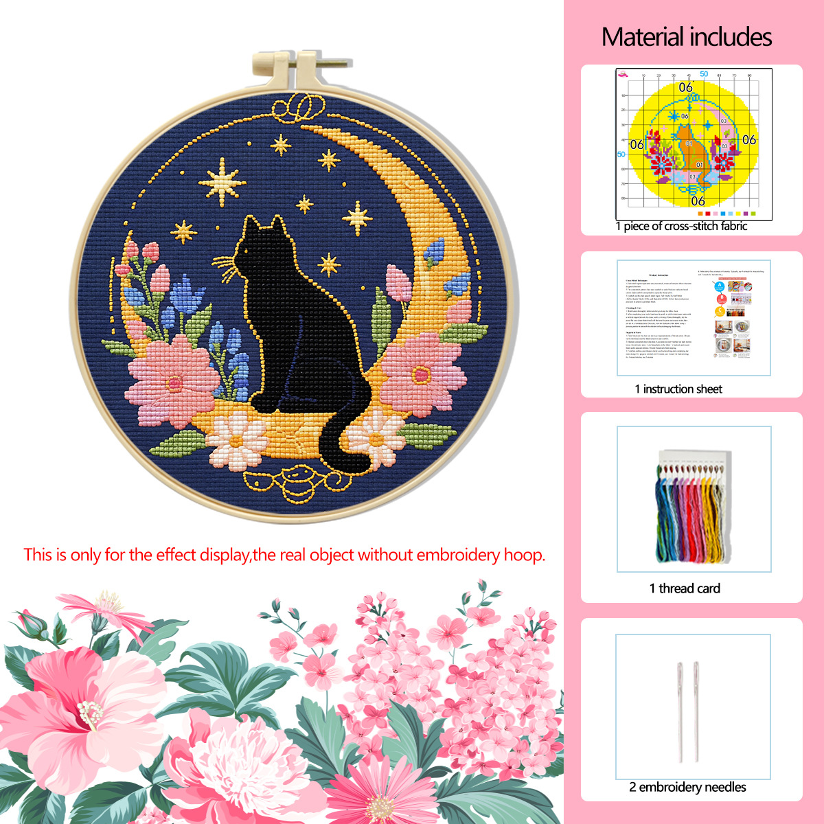 Punto de Cruz Mona Lisa Edición Internacional Colección de Gatos Adorables Éxito de Ventas en Amazon Punto de Cruz de Dibujos Animados image 8