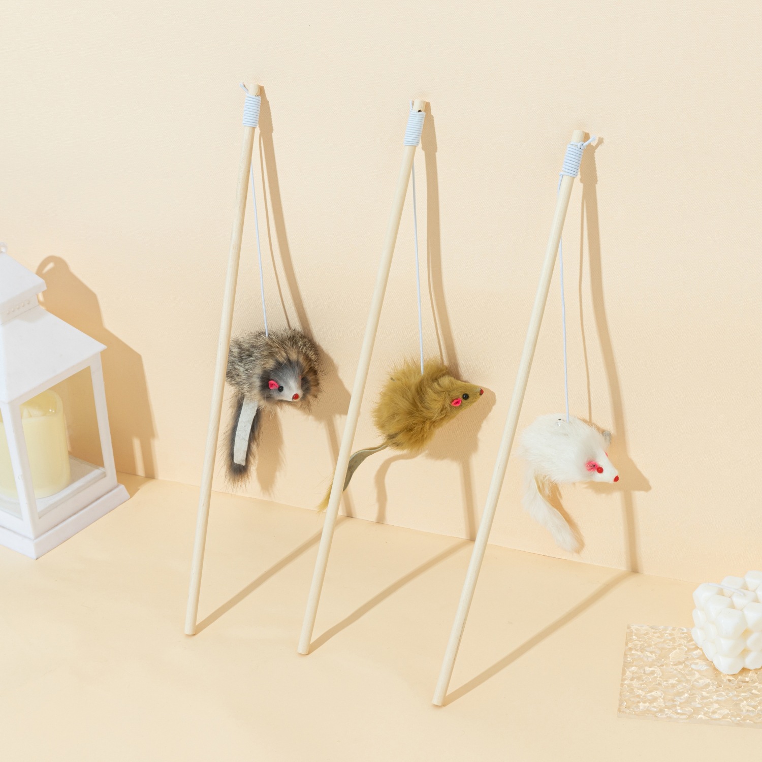 Resumen 58 gato borla divertido gato palo plástico varilla gato alivio juguetes interactivos tapados Amazon divertido gato palo al por mayor