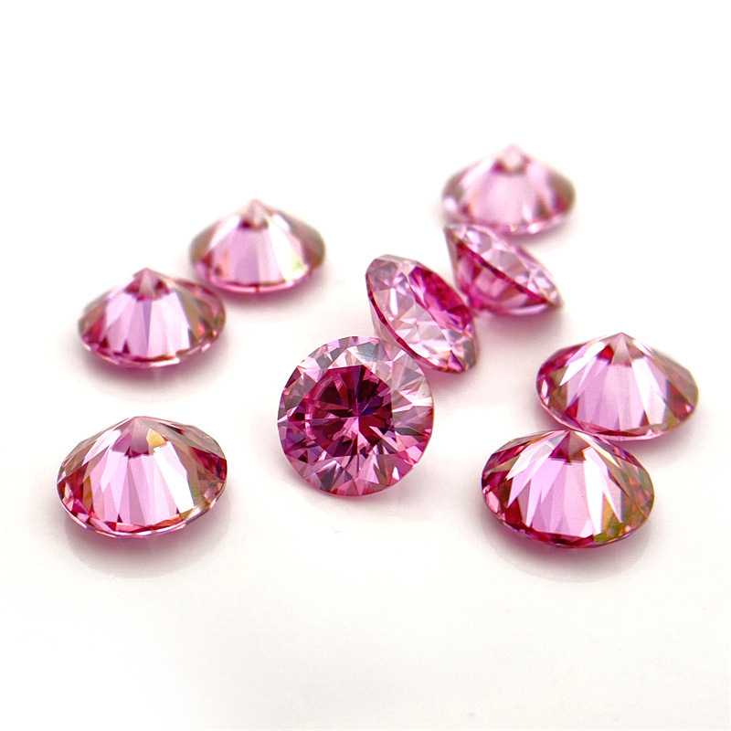 Luxurious Style FDJZ-056-Moissanite Round Brilliant Cut VVS Moissanite GRA Certificate Lab Created Gemstones