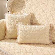 欧式沙发垫毛绒冬季防滑美式沙发套沙发靠背罩扶手巾皮沙发巾加厚