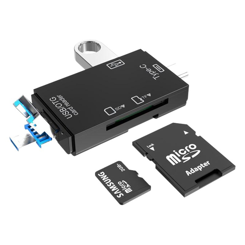 Fábrica modelo privado USB3.0 lector de tarjetas tipo-c Android ordenador móvil multifunción OTG2.0 SD/TF/USB flash disk