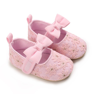 Spring Baby Girl Princess Shoes Casual Non-slip Bow Toddler Soft Sole Toddler Shoes