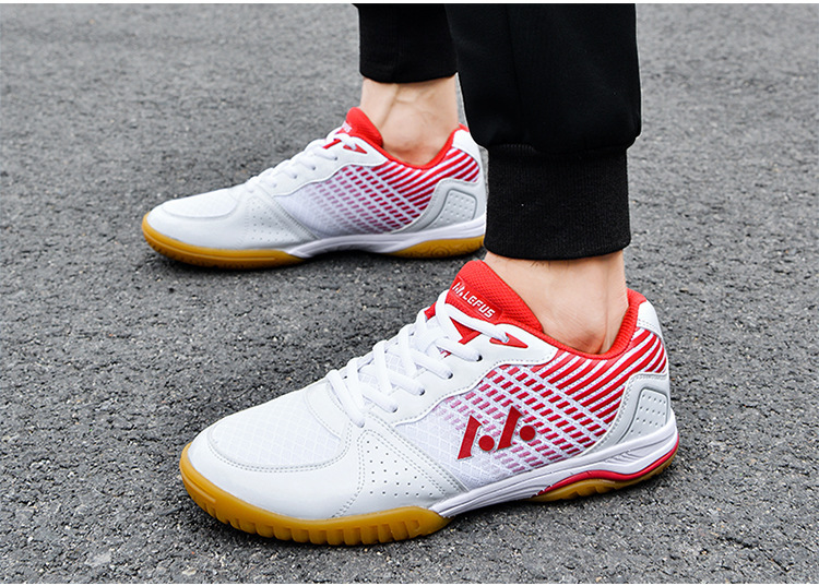 Table Tennis Shoes - White and Blue