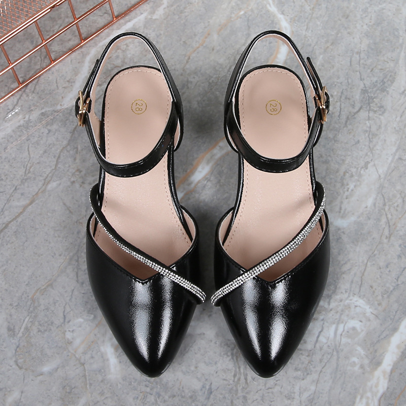 Girls' Princess-Style High-Heeled Sandals, Huizhou In-Stock, Rhinestone Transparent Children's Sandals with Bow Girls' Princess-Style High-Heeled Sandals, Huizhou In-Stock, Rhinestone Transparent Children's Sandals with Bow