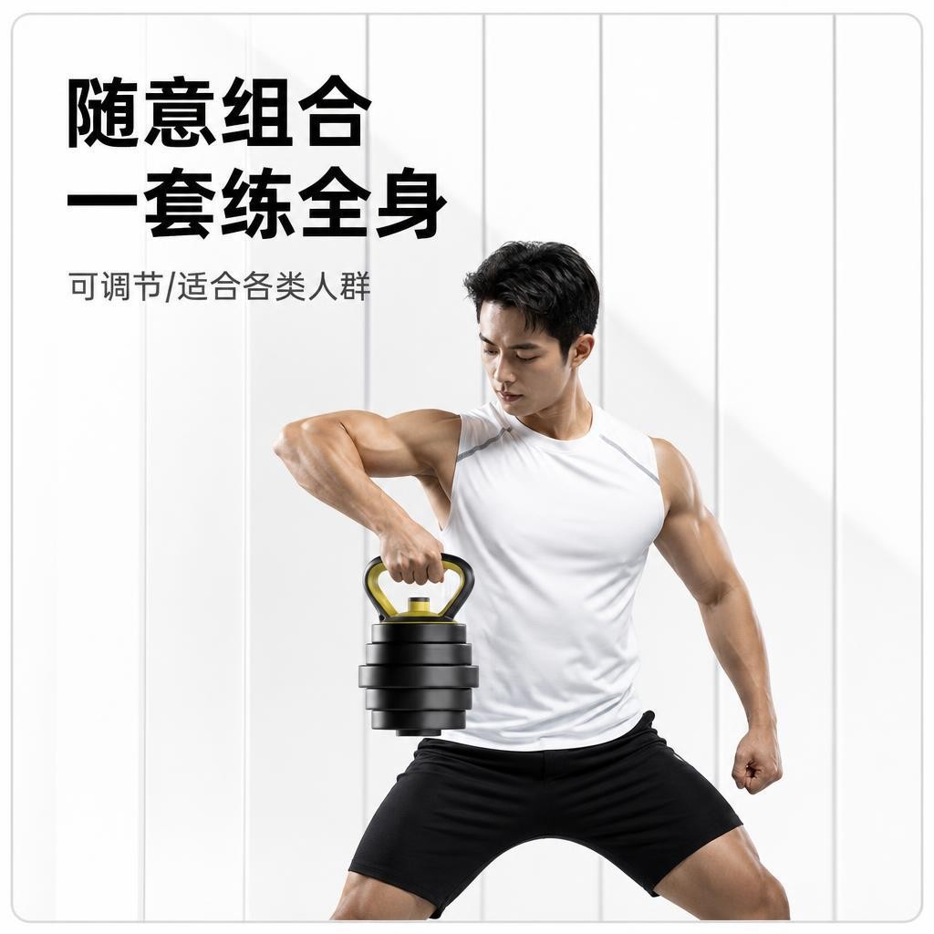 Kuşaş Spot Su Çimentosu Mat Halter Seti Erkek Fitness Ağırlık Kaldırma Barbell Kettlebell Kaplı Ayarlanabilir Halter Toptan Fabrika