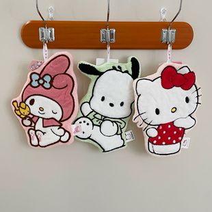 Genuine authorized ~ Sanrio towel coral fleece hand towel double thick strong absorbent hanging towel