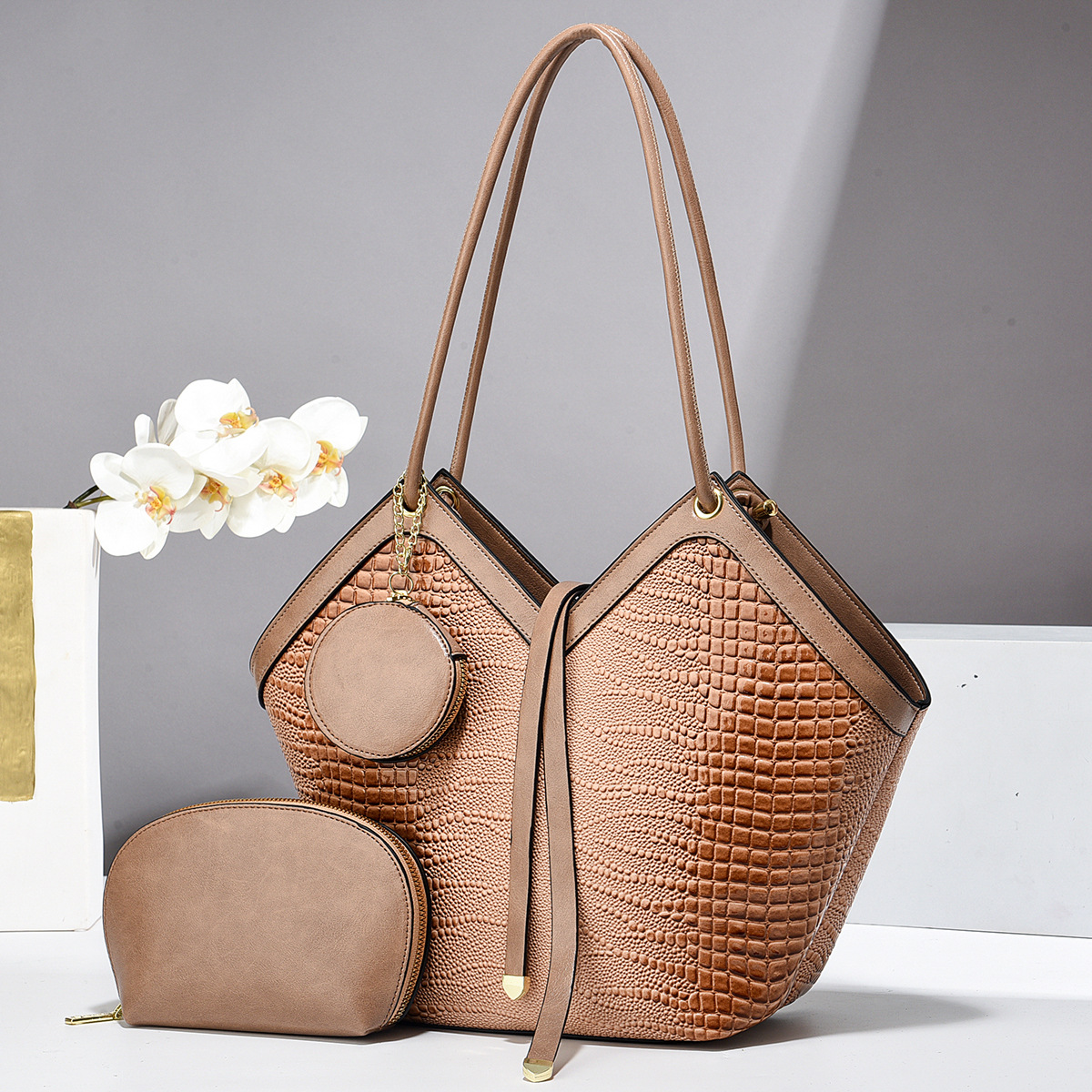 Nuevo bolso de mano de mujer de gran capacidad, bolso de piedra brillante, bolso de hombro de tendencia de gran capacidad de venta en caliente