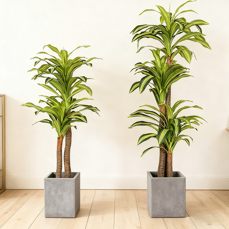 Simulación de plantas verdes, sensación avanzada, madera brasileña, árbol falso, sala de estar en maceta, gran planta biónica nórdica, decoración de interiores