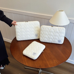 国境を越えた韓国のかわいい雲刺繍 ipad タブレットバッグトレンド 11/13/ 15inch ノートブックライナーバッグ