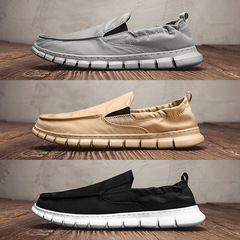 Factory Direct Sale Cross-Border Plus Size Canvas Shoes for Men Breathable One-Piece Old Beijing Fabric Shoes Umbrella Cloth Men's Shoes