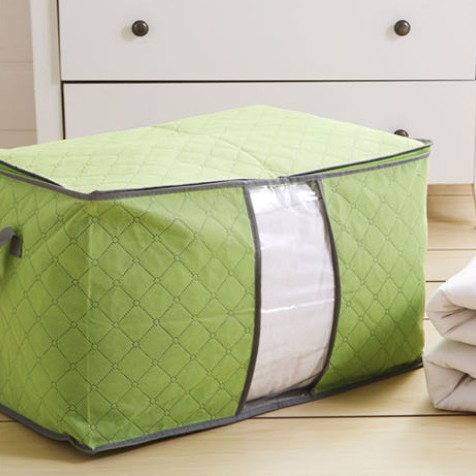 Nueva gran bolsa de almacenamiento de edredón de carbón de bambú colorido edredón Almacenamiento de ropa almacenamiento organizador bolsa de almacenamiento