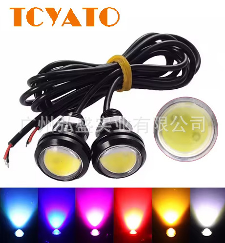 Tcyato Popular Modified Light Motorcycle Led Strobe 18mm 23mm Car Truck/Mountain Bike 12V Eagle Eye