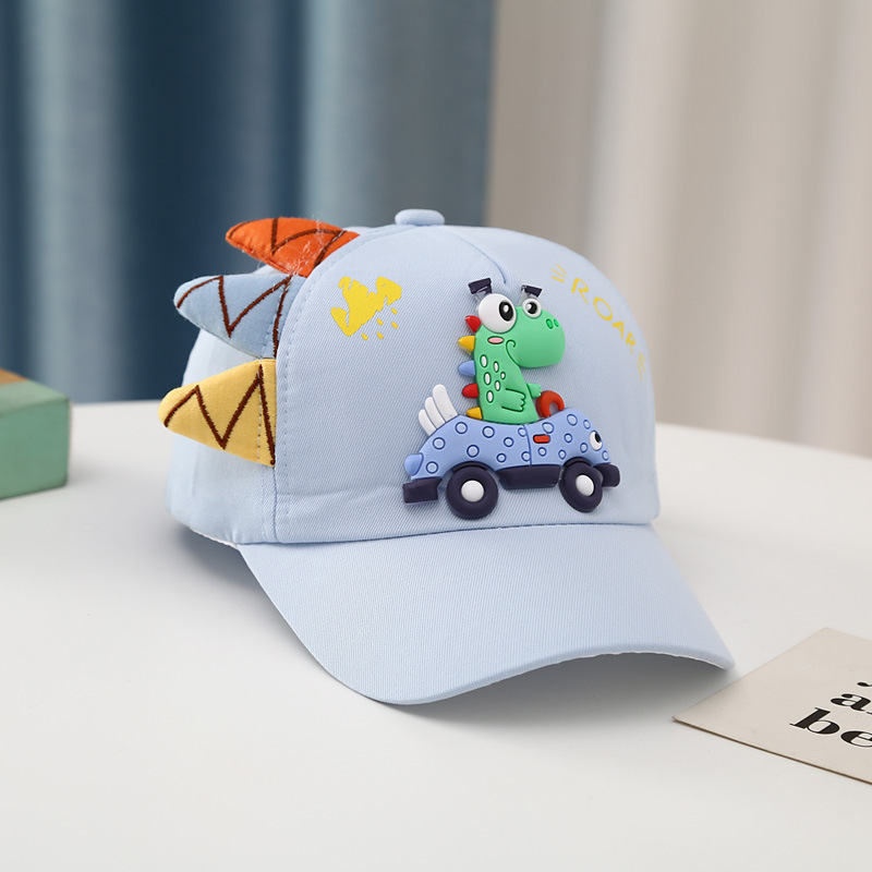 140g Weight Cotton Blend, Polyester Fabric Type Baseball Cap Hats Type 1 Piece Quantity Outdoor, Daily Occasion Dinosaur Pattern Summer, Spring Season Children Unisex Gender Cartoon Style Style Children Unisex Cartoon Style Dinosaur Baseball Cap 11