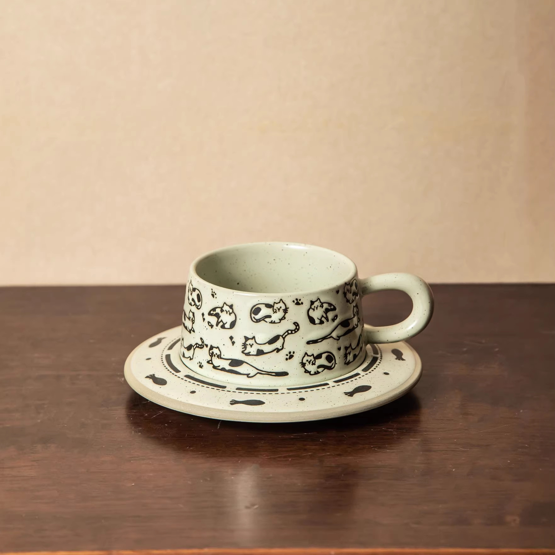 Tazas de café de cerámica vintage set de tazas de desayuno caseras creativas tazas de marca tazas de agua de oficina de alto valor facial