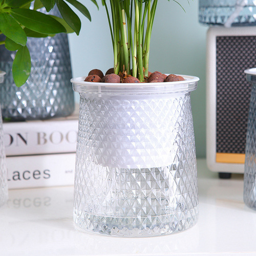 Automatic Water-Sucking Lazy Pot, Lightweight Lazy Plastic Flower Vase, Nordic Feng Shui Plant Pot