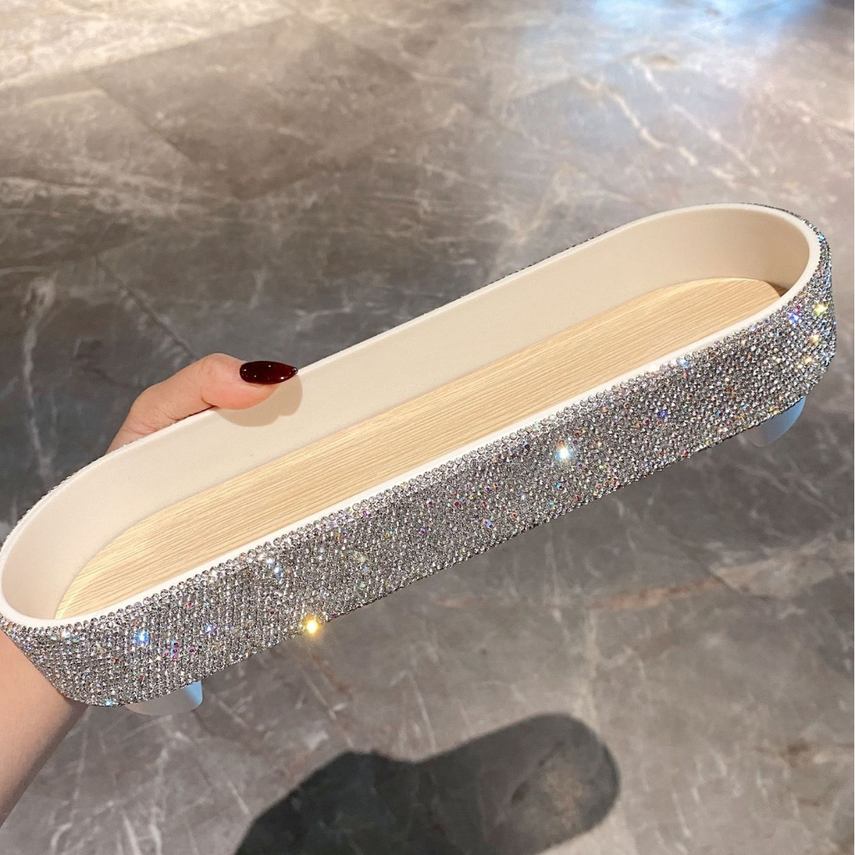 타원형 접시 보관함