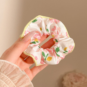 Dulce de alto nivel, anillo de cabello de intestino grueso, cordón de cabello de cola de caballo baja coreana, cordón de cabello grande, delicado, adornamiento de cabello de princesa de alto valor