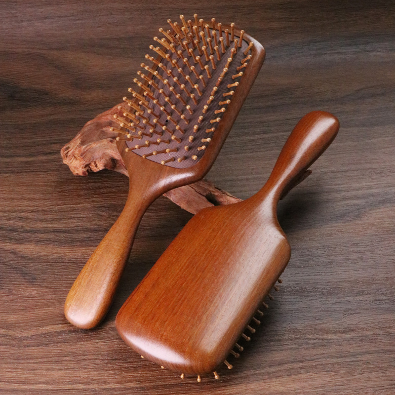 天然ゴールデンサンダルウッドエアクッションエアバッグコーム木製ヘアコーム頭皮マッサージコームアウトドア用品木製コームギフトボックス|undefined