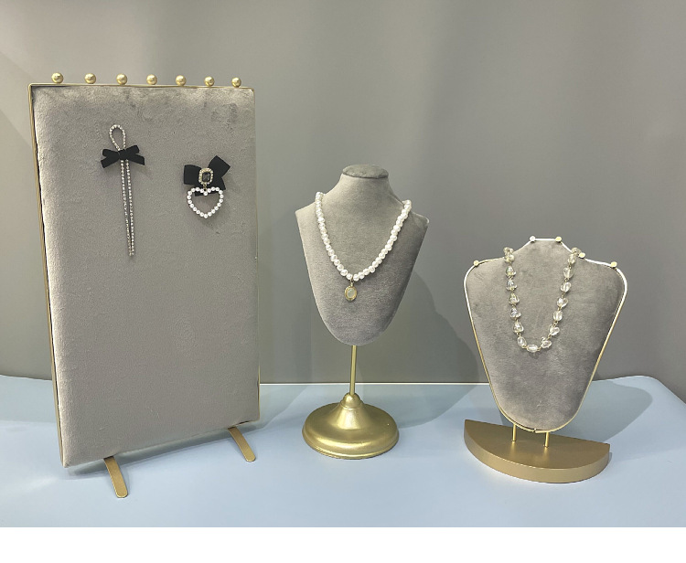 Fashion Solid Color Metal Jewelry Rack 1 Piece