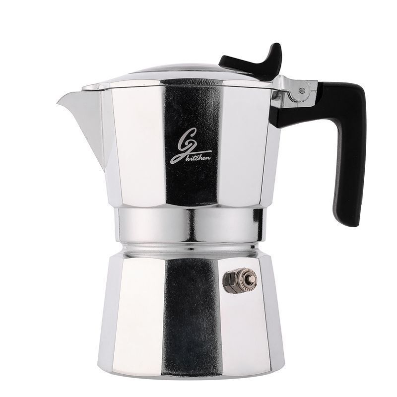 Souvenir Double Valve Moka Pot Imported Valve Hand Brewed Italian Pot Rich Oil Double Valve Italian Coffee Pot