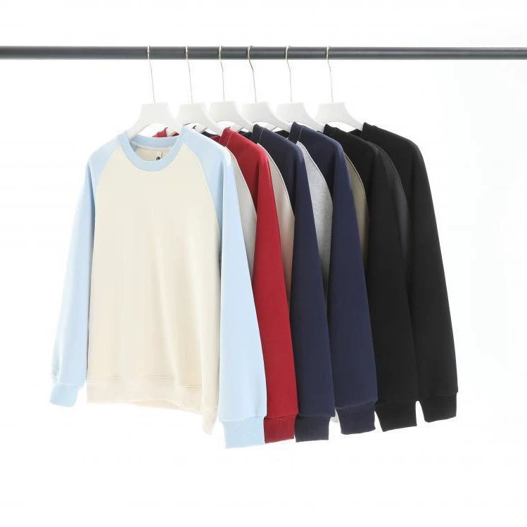 Подходящий по цвету махровый свободный свитер в Корейском стиле с заниженными плечами и круглым вырезом, утолщенный на флисовой подкладке, модный на весну и осень, мужской и женский подходящий ко всему верхний слой