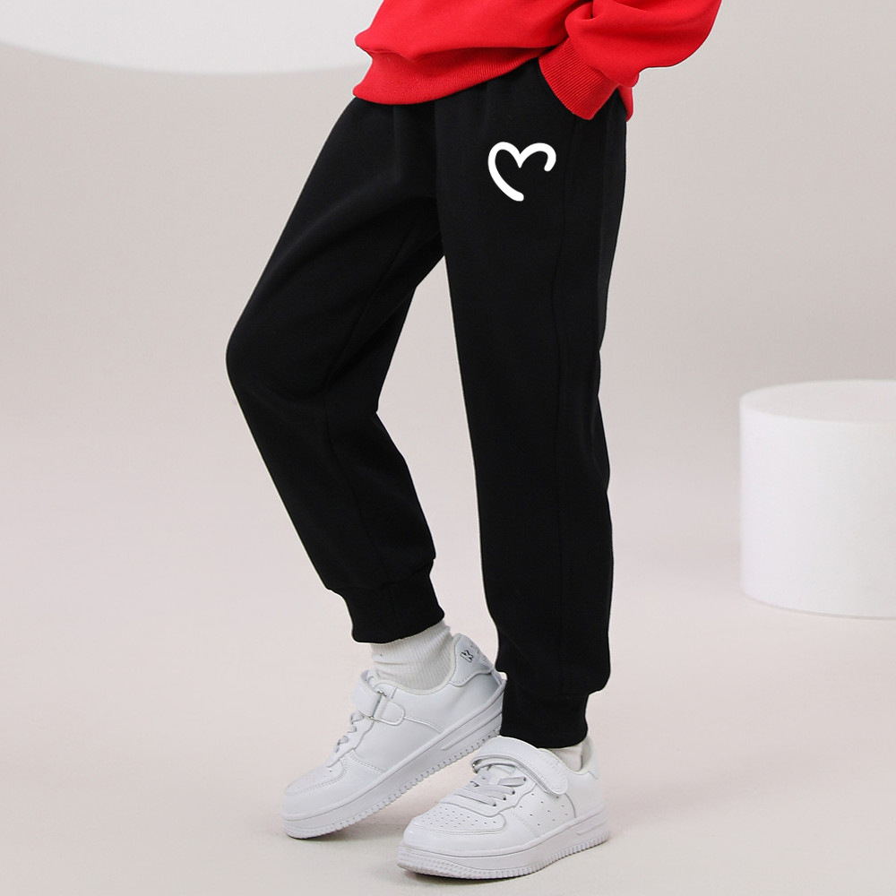 (2개) 어린이 바지 봄과 가을 중 큰 어린이 유행 스포츠 바지 소년 새로운 잘 생긴 어린이 바지 가을 작은 사랑 소녀 바지