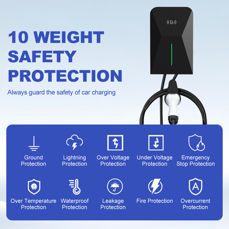 Type2 European Standard 22Kw Home and Commercial Charging Station, Exclusively for Cross-Border Use, Compatible with Tuya Ocpp, for Export to the Eu
