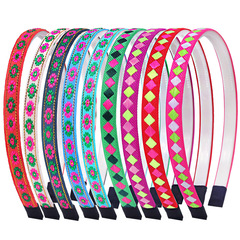 廠家直銷批發 亞馬遜跨境新款民族風發箍 兒童派對髮飾頭飾