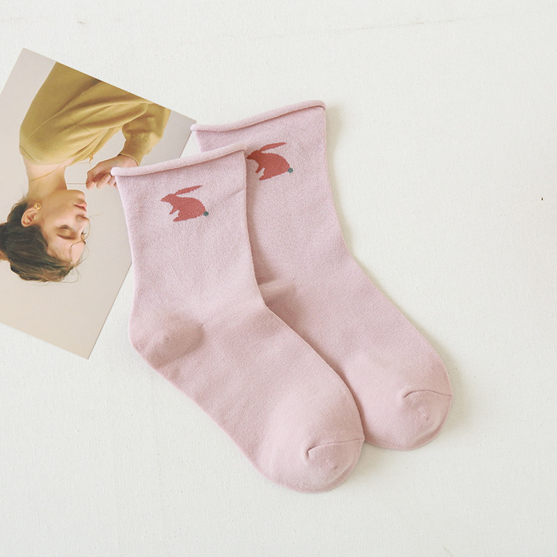 Calcetines de confinamiento postparto especial Otoño e Invierno algodón peinado boca suelta pies no apretados sudor-absorbente transpirable mujeres embarazadas embarazo dormir Calcetines