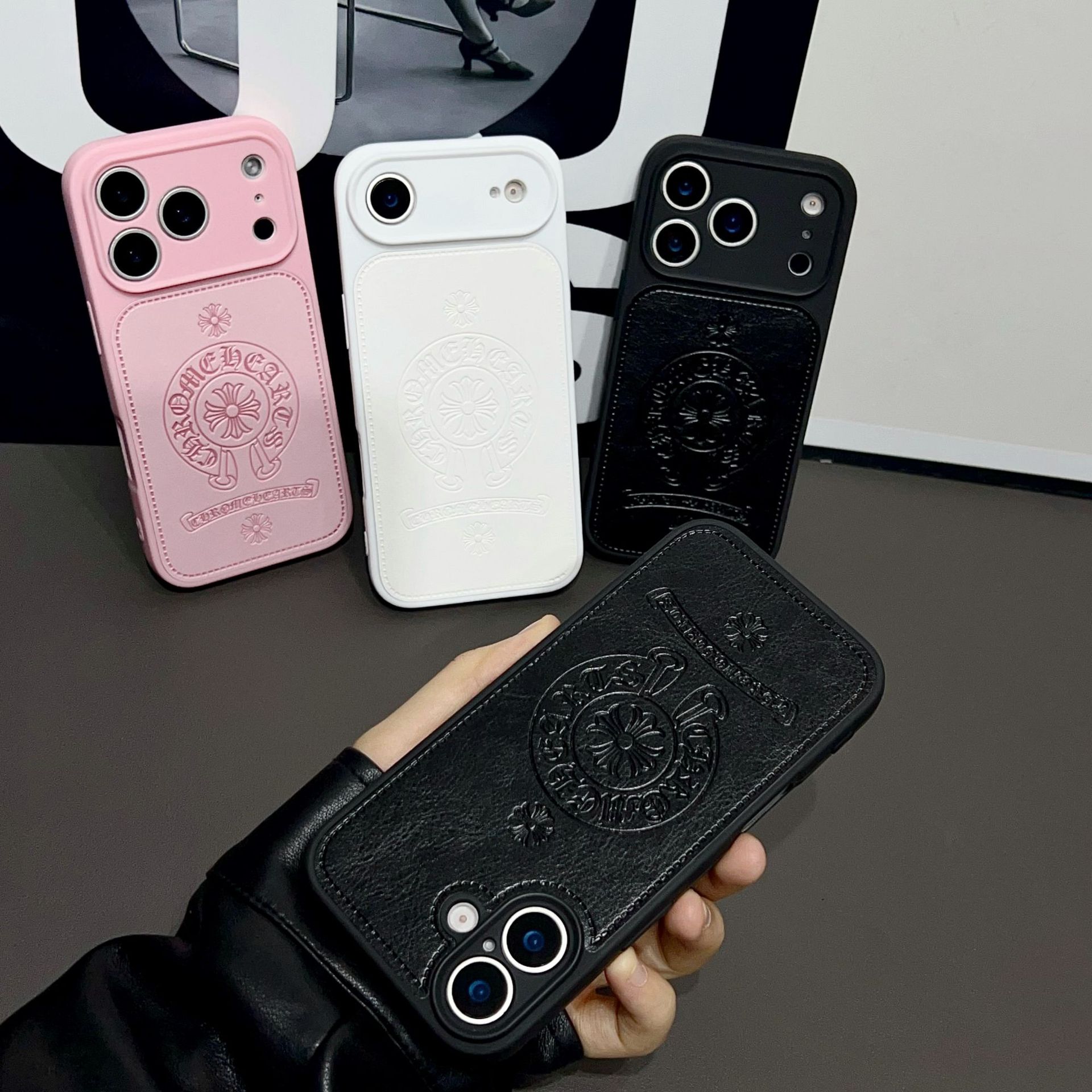 新款iphone17promax皮质适用苹果16日韩17软胶17air压图手机壳15