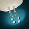 Fashionable trend universal sophisticated long advanced earrings with tassels, high-quality style