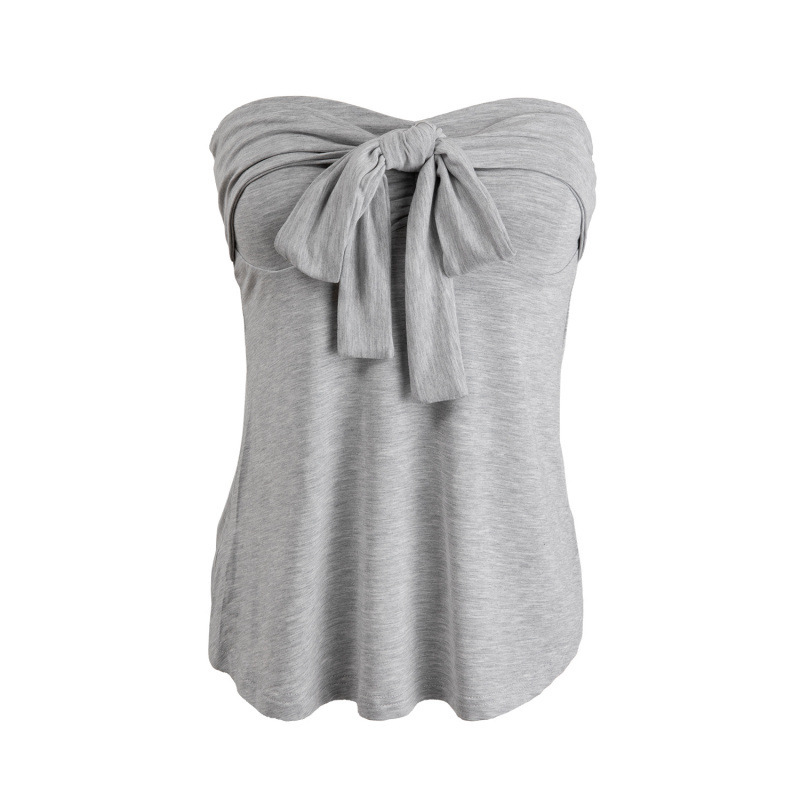 European-Style Design, Slim Fit, Backless, Strapless, Lace-Up Tank Top for Women, Summer Outerwear, 2026 New Model, Stunning Hot Girl Top