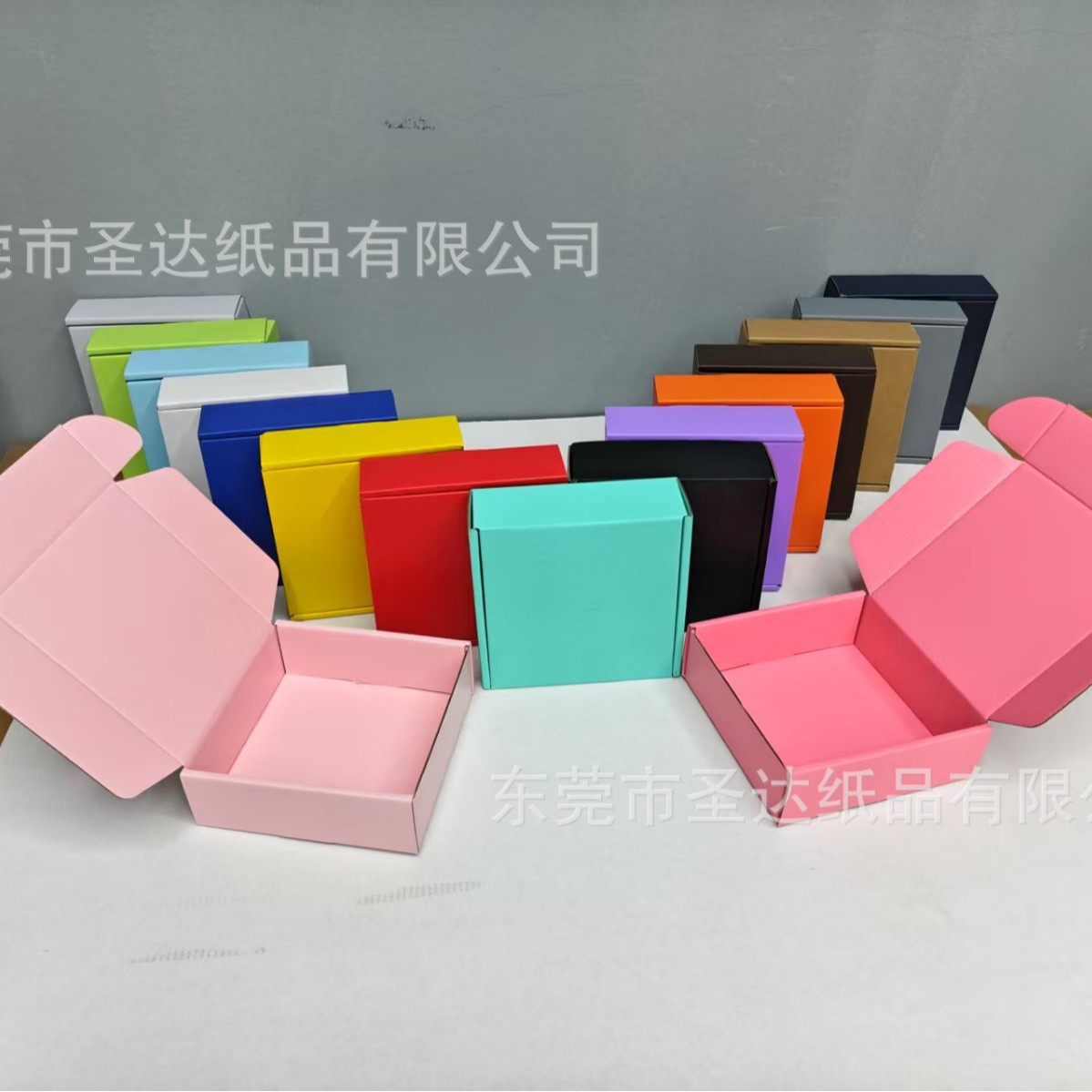 Caja de Avión Resistente Especial Shengda en Existencia, Caja para Joyería, Caja de Regalo para Uñas Postizas, Caja de Embalaje Exprés, Caja de Papel Plegable Rosa