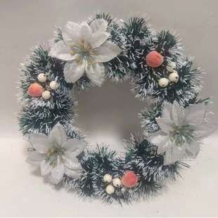Factory direct Christmas decorations Christmas wreath Christmas crafts ornaments Christmas tree door pendant wreath