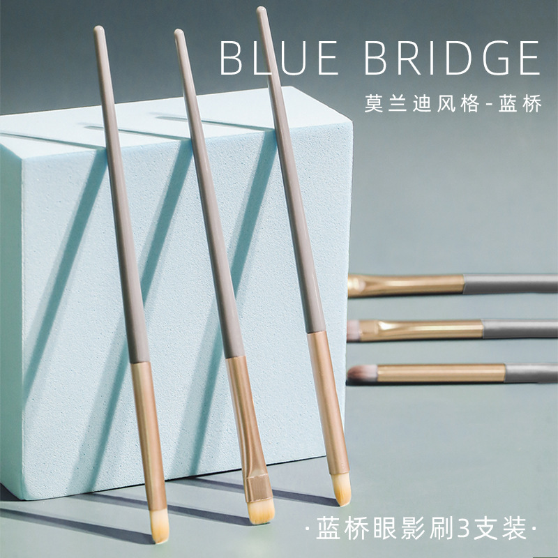 3 paquetes de pinceles de sombra de ojos, juegos de pinceles de maquillaje, herramientas de maquillaje para principiantes, cepillos de fibra, cepillos de sombra de ojos de embalaje individual