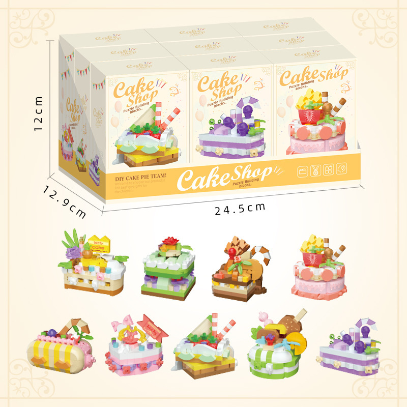 Le transfronterizo climax Lechuang 7383 bloques de pastel horneado modelo de rollo suizo juguetes para niños regalos al por mayor el 1 de junio