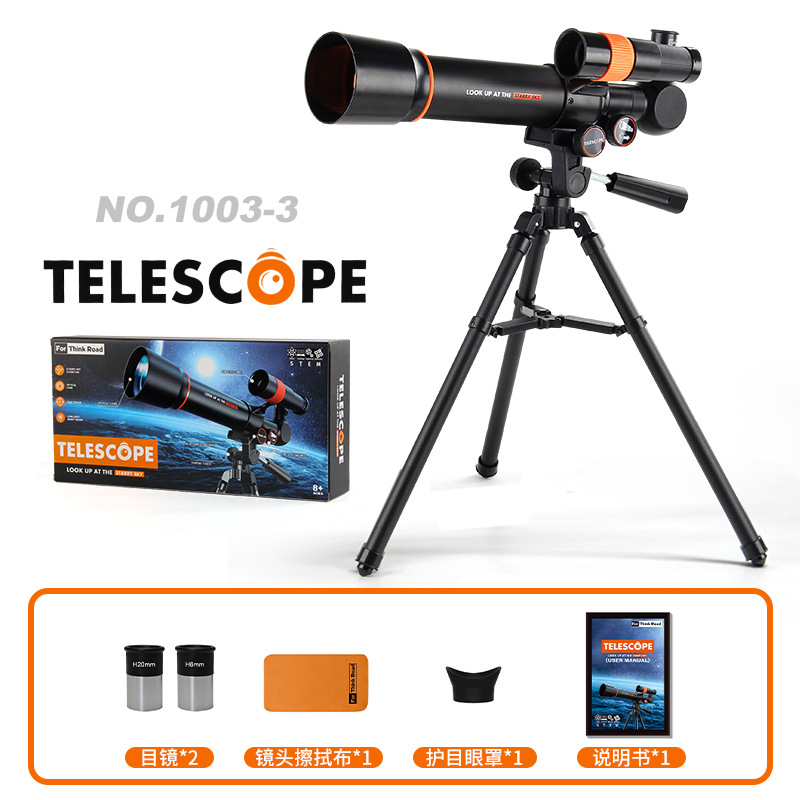 Experimento científico de exportación transfronteriza de nivel de entrada telescopio astronómico HD telescopio de visualización de estrellas juguetes para interiores y exteriores