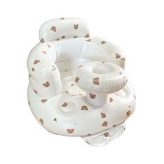 Inflatable PVC Baby Training Sofa, Seated Chair, Baby Learning Seat, Bath Bench, Portable and Foldable Toy