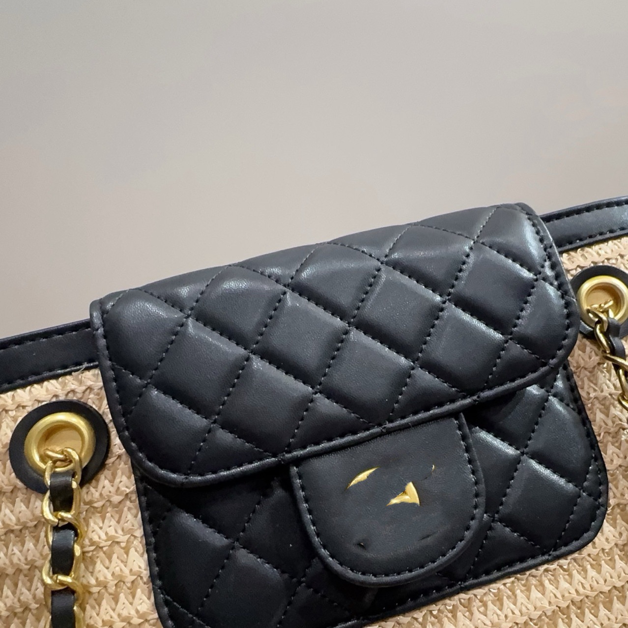 Cross-Border Wholesale Fashion Large Capacity Summer New Woven Shoulder Bag Commuter Bag - Thumbnail 3