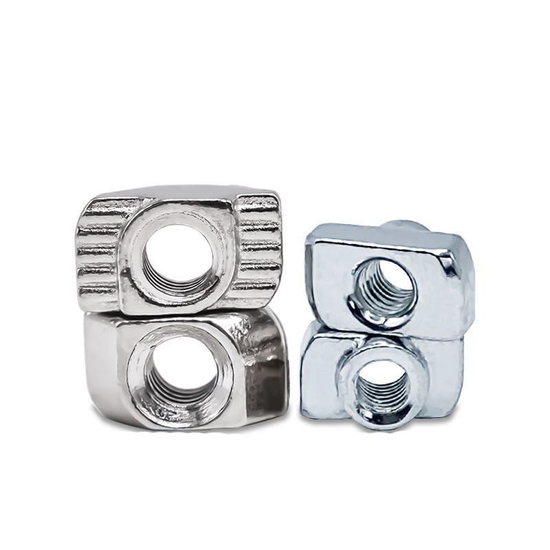 梯型螺母 欧标t型螺母碳钢镀镍20/30/40/45型船型螺帽锤头船形