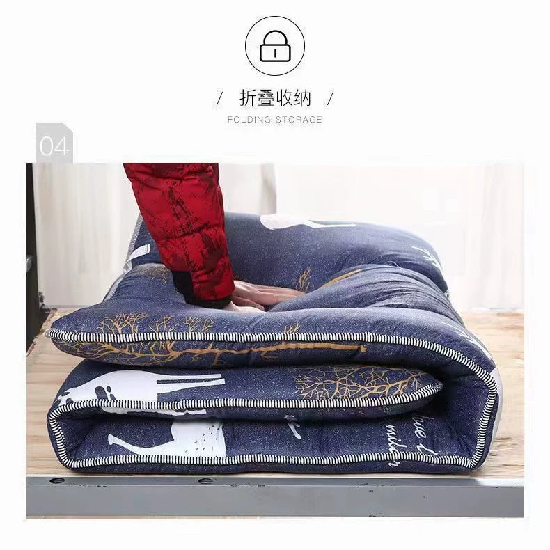 Children's foldable mattress for elementary school students for home use, increased thickness