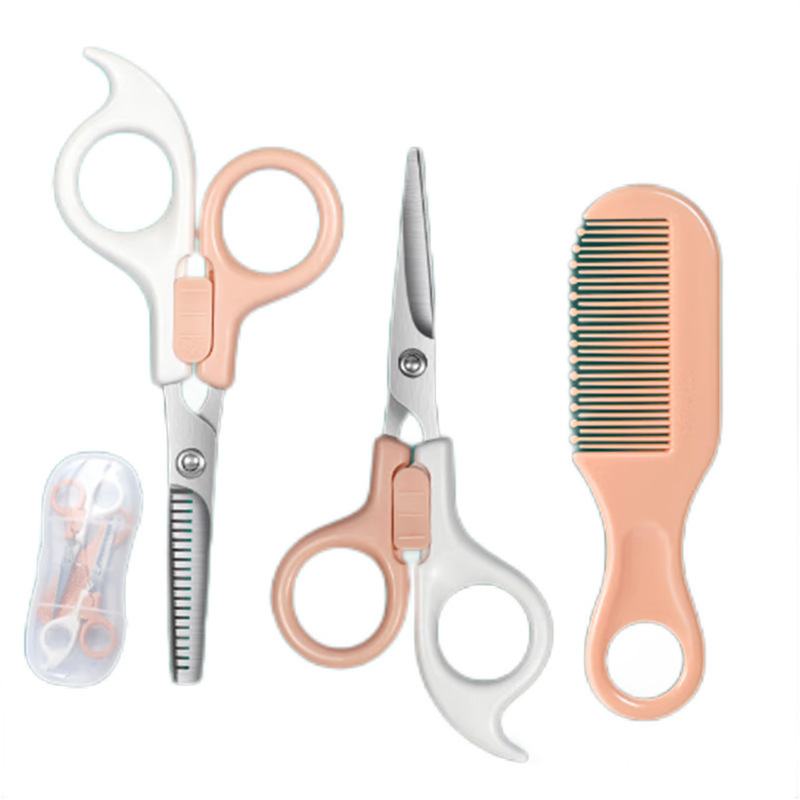 Set de tijeras de corte de pelo para bebés, tijeras de corte de pelo para niños, tijeras de corte de pelo para bebés caseros, tijeras de fijación delgada