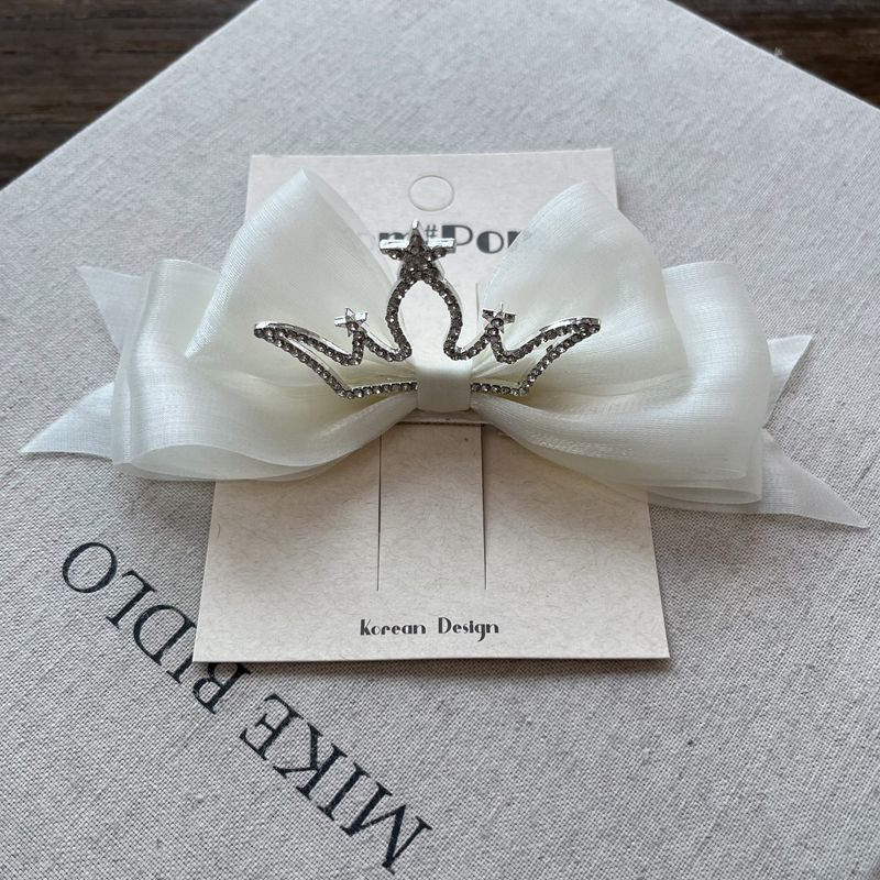 White Swallowtail Crown Hairpin